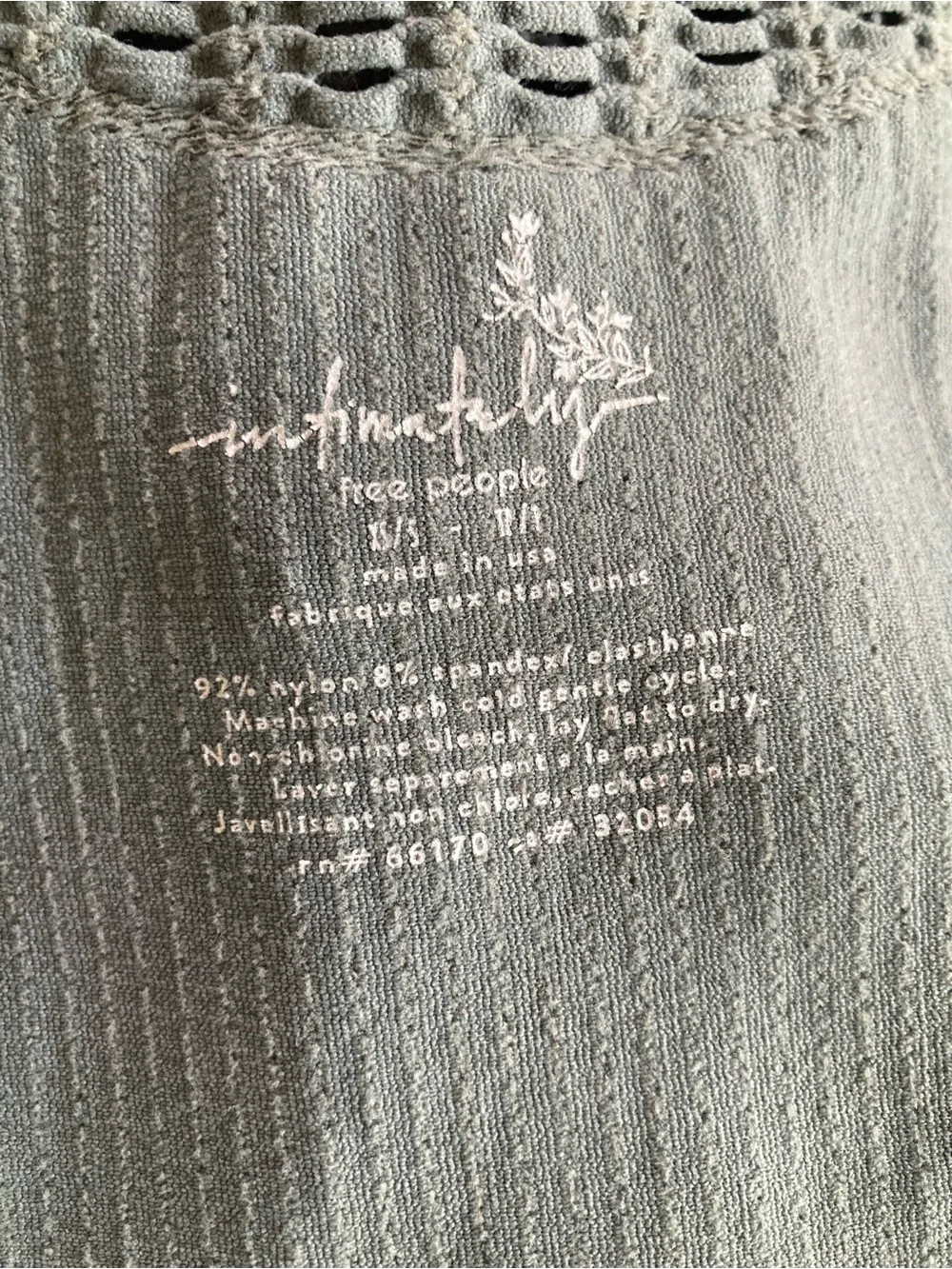 Free People fitted ribbed